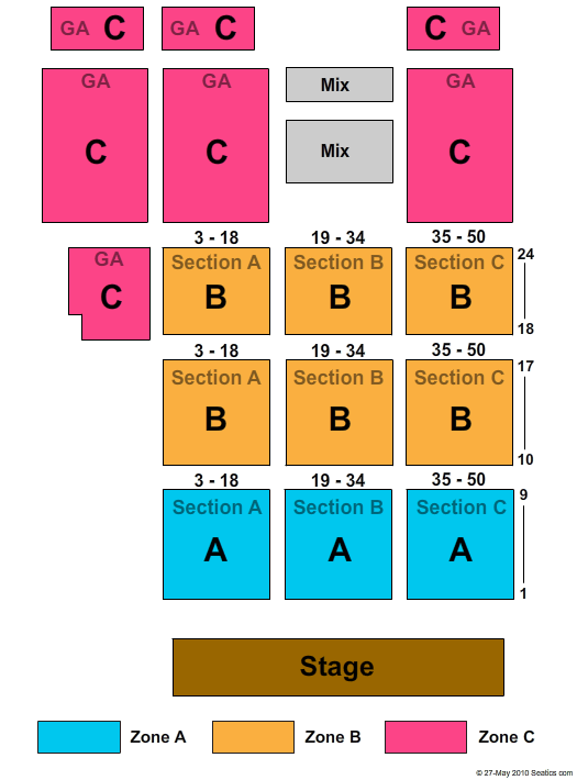 Snoqualmie Casino Seating Chart
